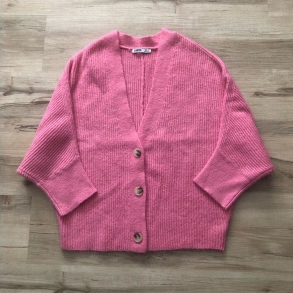 Women's Pink Cardigan Sweater